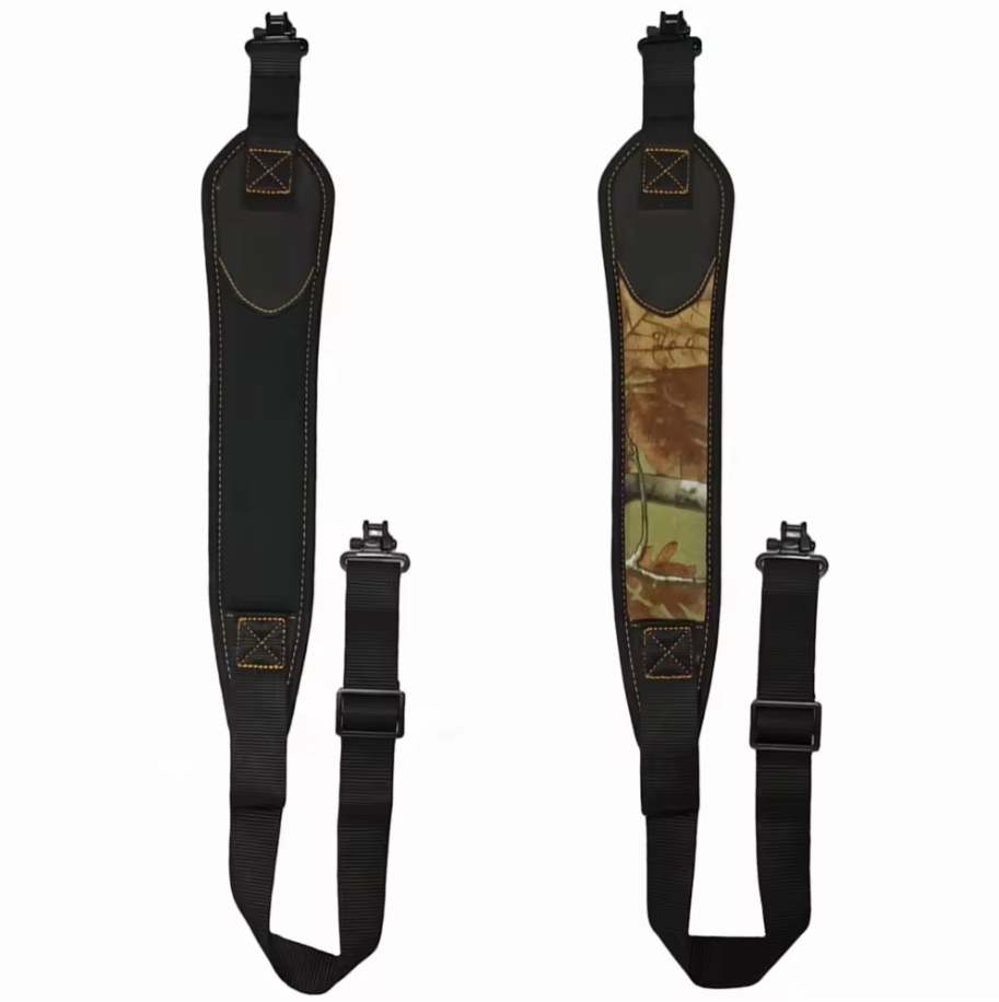 BLACK Hunting Sling with Swivels Durable Neoprene Sling for Outdoor Hunting